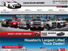 Tablet Screenshot of loanstarmotors.com